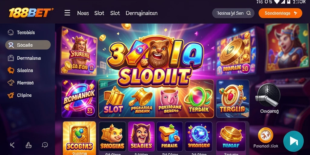 Gameplay seru di aplikasi slot 188BET dengan berbagai tema menarik.