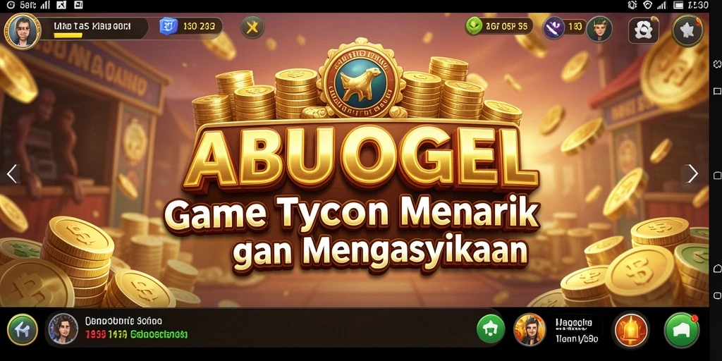 Tampilan gameplay ABUTOGEL yang penuh strategi Tycoon.