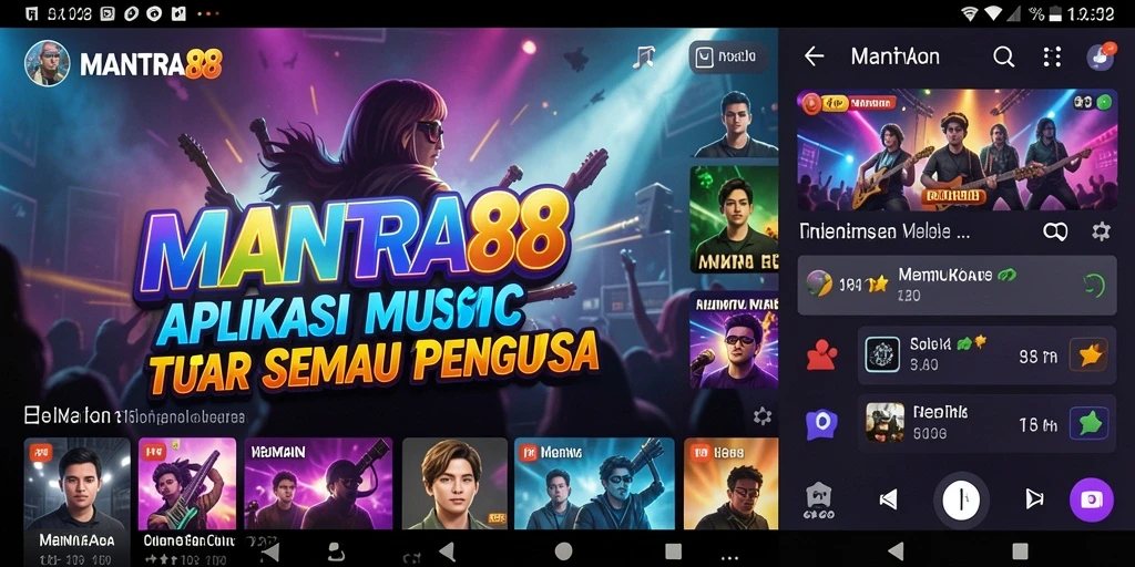 Screenshot gameplay MANTRA88 menampilkan antarmuka musik yang interaktif dan menarik.
