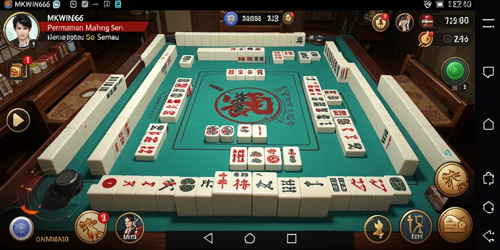 Screenshot gameplay <strong>MKWIN666</strong> menampilkan keseruan bermain Mahjong.