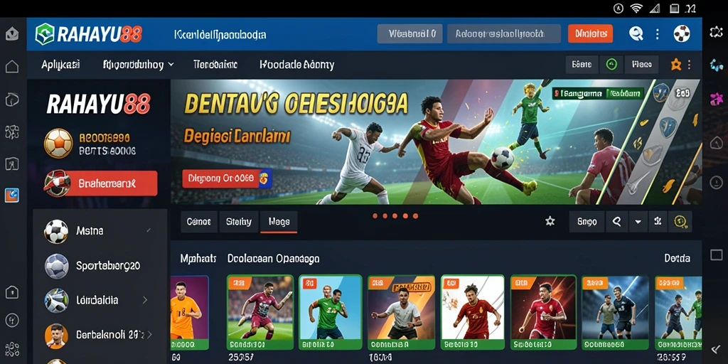 Tampilan menarik dari gameplay Sportsbook RAHAYU88.