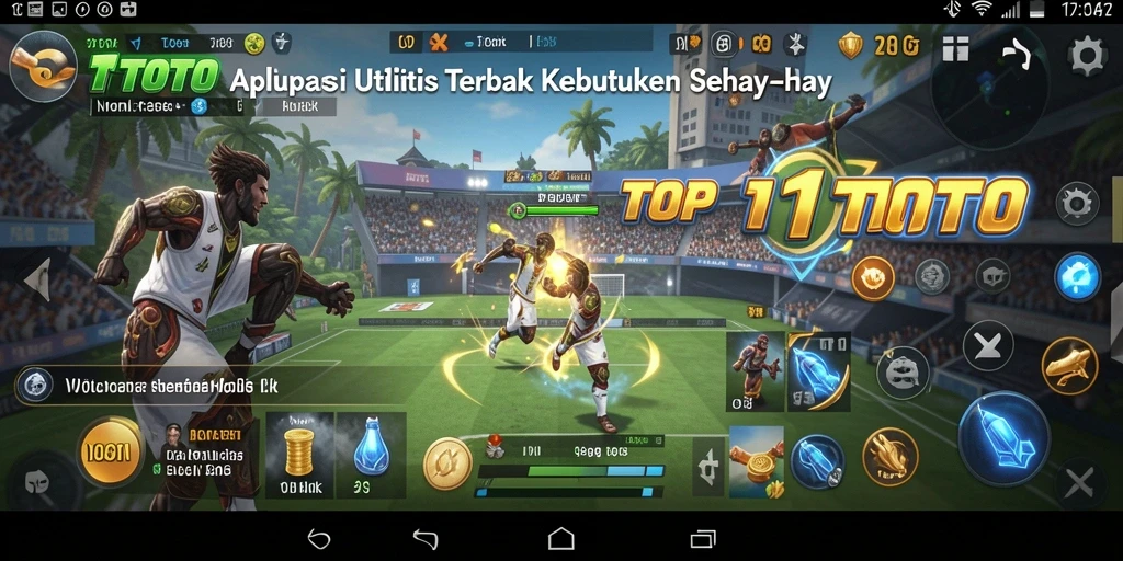 Tampilan utama aplikasi TOP1TOTO yang menarik dan fungsional.